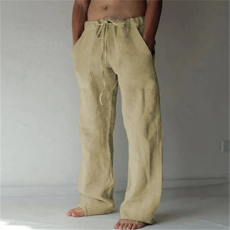 Loose Fit Drawstring Pants for Men - Wide Leg Casual - Image 3
