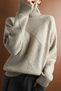 Turtleneck Sweater for Women - Long Sleeve - Image 3