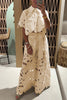 Two Piece Set for Women - Wide Leg Pants Cropped Top - Image 1
