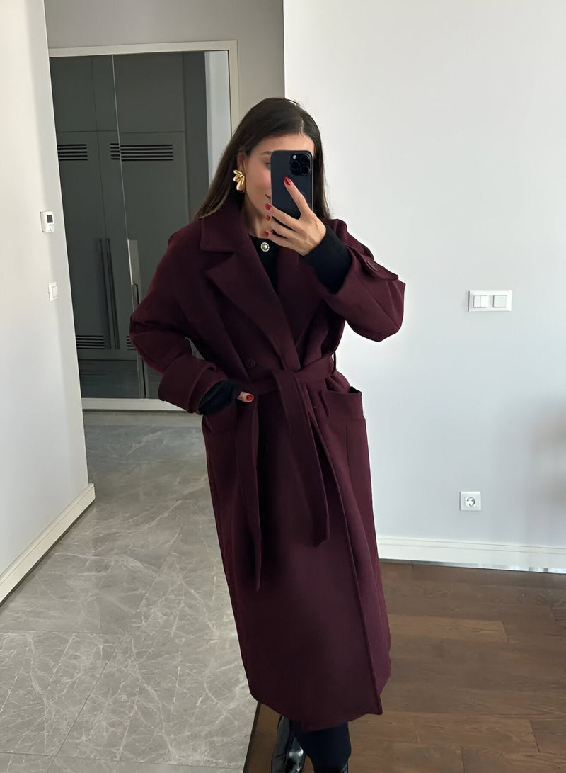 Wrap Coat for Women - Belted - Image 6