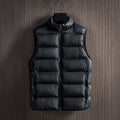 Quilted Puffer Vest for Men - Stand Collar - Image 4