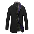 Stand Collar Overcoat for Men - Button Front - Image 4