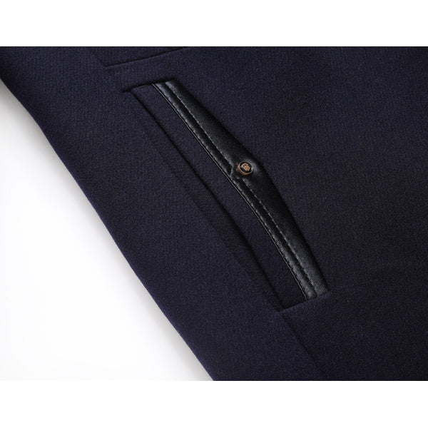 Stand Collar Overcoat for Men - Button Front - Image 8