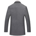 Stand Collar Overcoat for Men - Button Front - Image 9