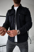Shirt Jacket for Men - Button-Up Overshirt - Long Sleeve Chest Pocket - Image 15