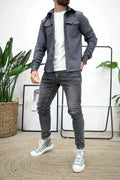 Shirt Jacket for Men - Button-Up Overshirt - Long Sleeve Chest Pocket - Image 8