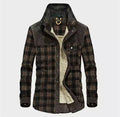 Plaid Shirt Jacket for Men - Long Sleeve - Image 1