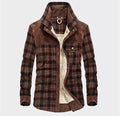Plaid Shirt Jacket for Men - Long Sleeve - Image 4