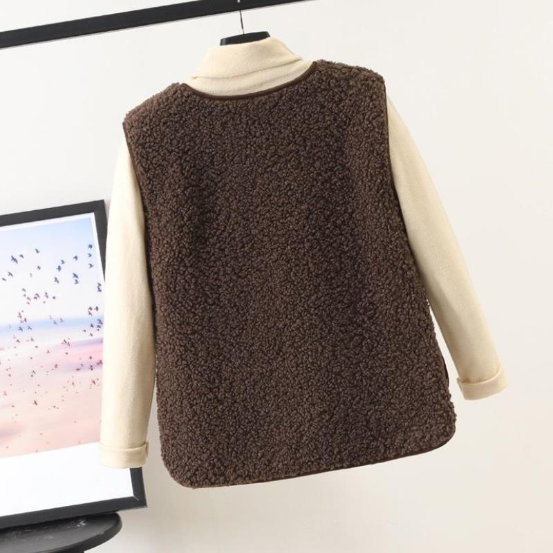 Relaxed Fit Vest for Women - Button Front - Image 3