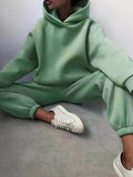 Hoodie Sweatpants Set for Women - Long Sleeve - Image 13