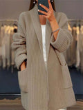Knit Open Front Coat for Women - Relaxed - Image 2
