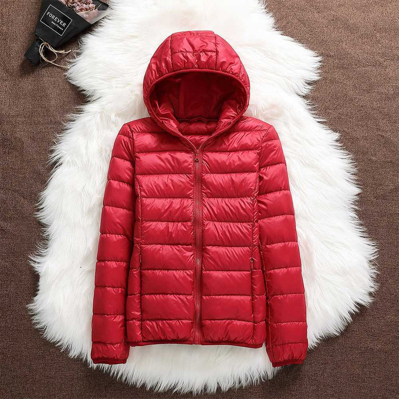 Puffer Jacket for Women - Hooded - Image 5