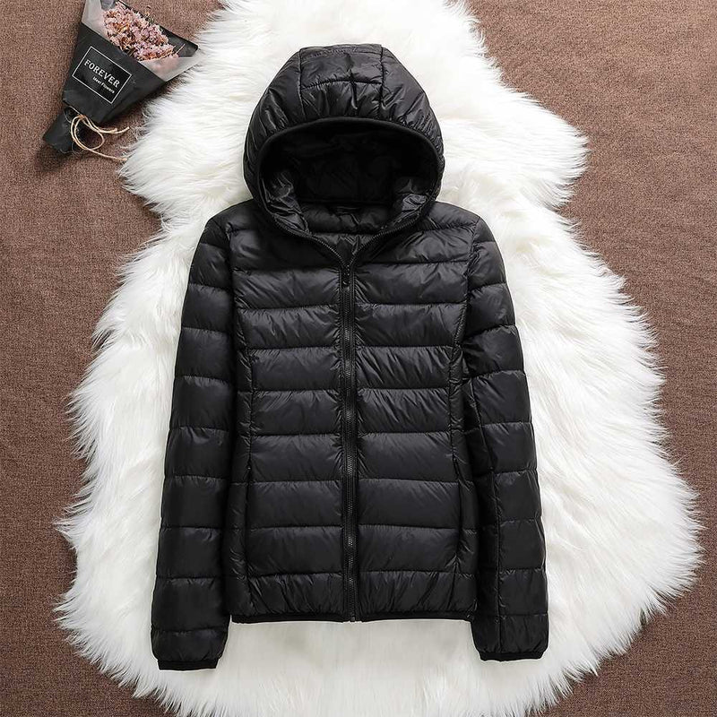 Puffer Jacket for Women - Hooded - Image 2