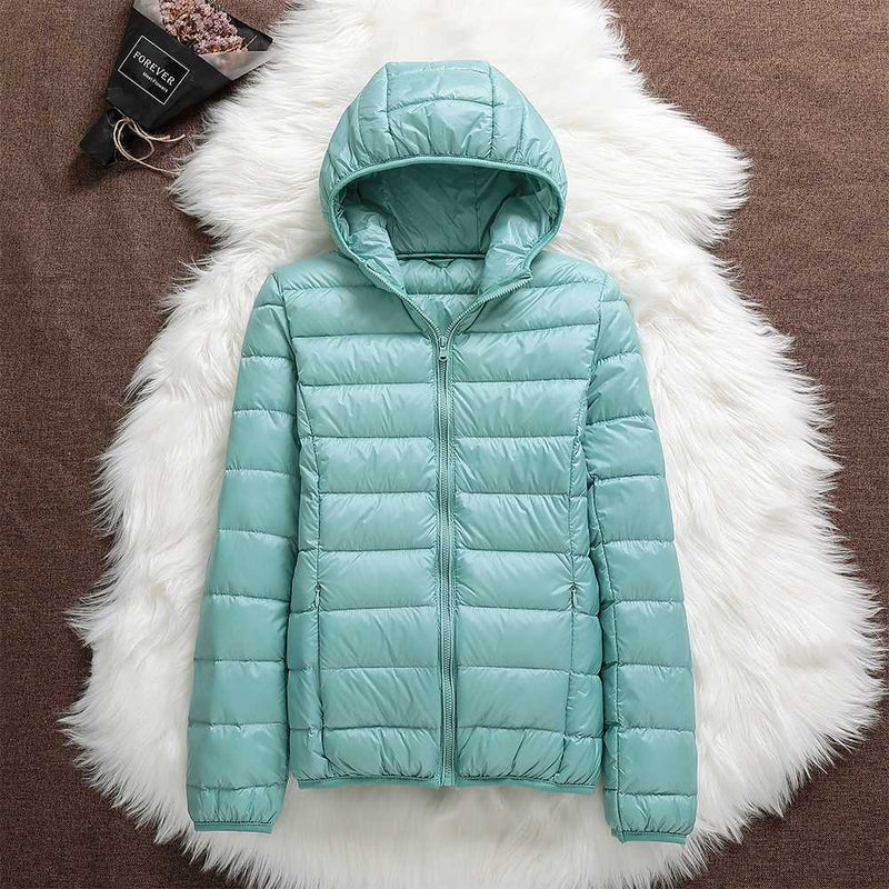 Puffer Jacket for Women - Hooded - Image 7