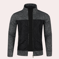 Quilted Full Zip Jacket for Men - Stand Collar - Image 8