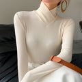 Turtleneck Fitted Sweater for Women - Long Sleeve - Image 1