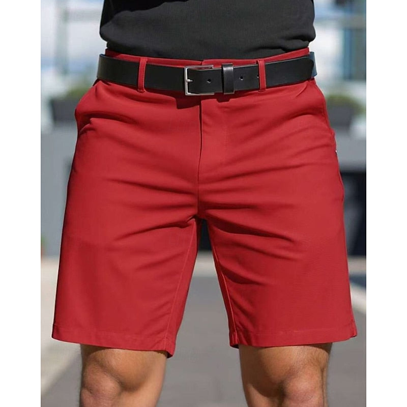 Flat Front Casual Shorts for men - Mid-Length - Belt Loops Side Pockets - Image 5