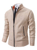 Zip Up Sweater for Men - Stand Collar - Image 1