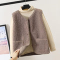 Relaxed Fit Vest for Women - Button Front - Image 6