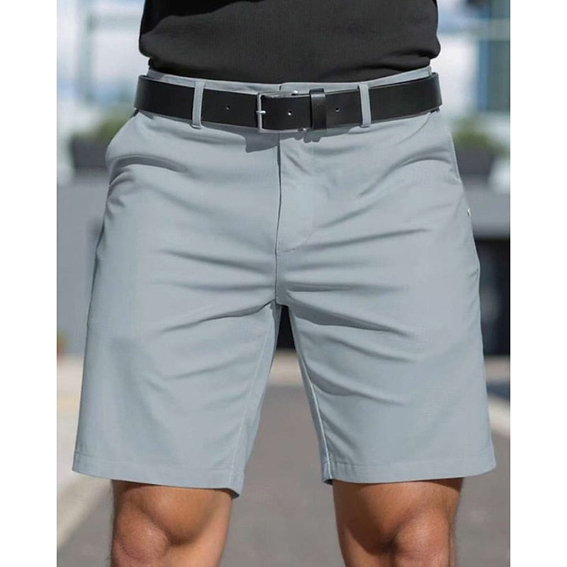 Flat Front Casual Shorts for men - Mid-Length - Belt Loops Side Pockets - Image 8