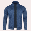 Quilted Full Zip Jacket for Men - Stand Collar - Image 7