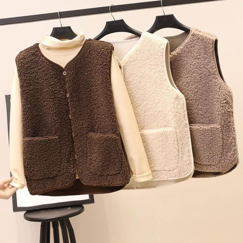 Relaxed Fit Vest for Women - Button Front - Image 4