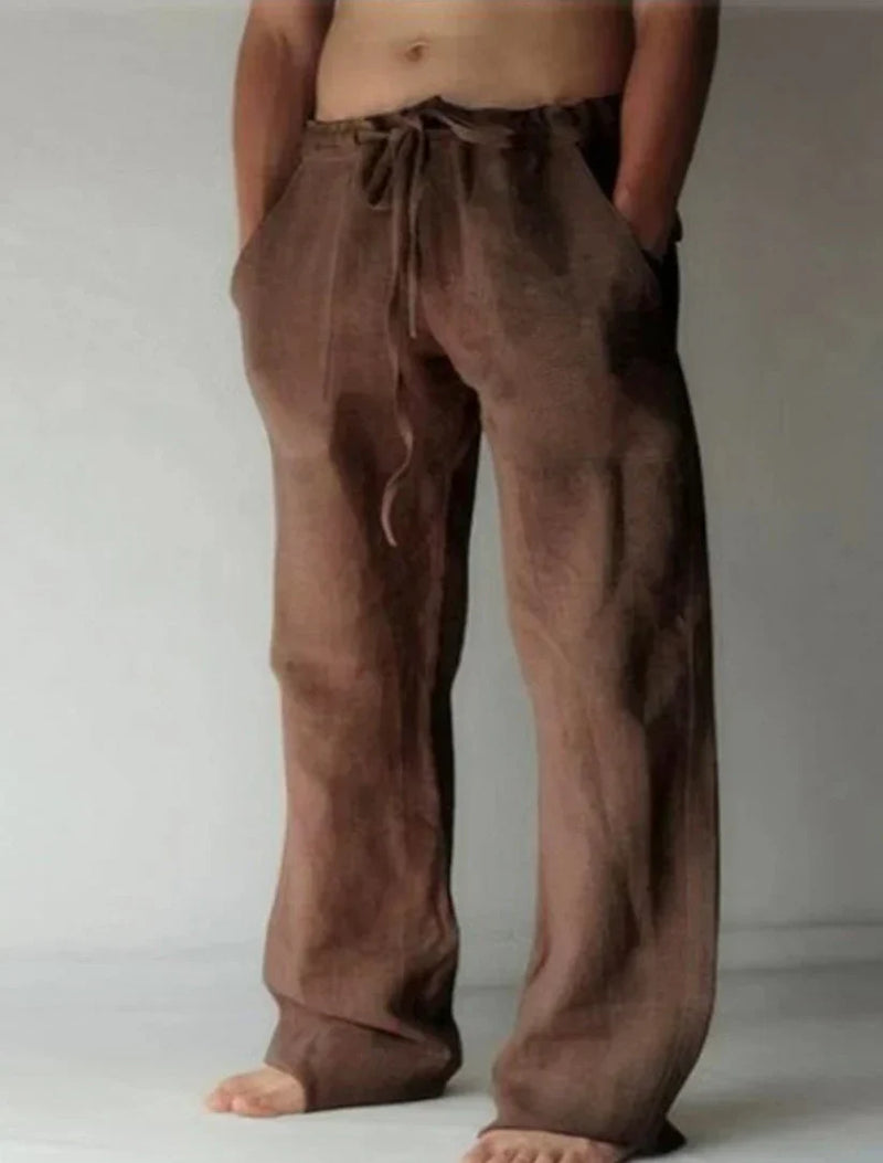 Loose Fit Drawstring Pants for Men - Wide Leg Casual - Image 6