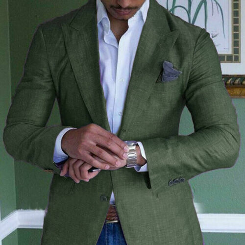 Notch Lapel Blazer for Men - Slim Fit - Image 5