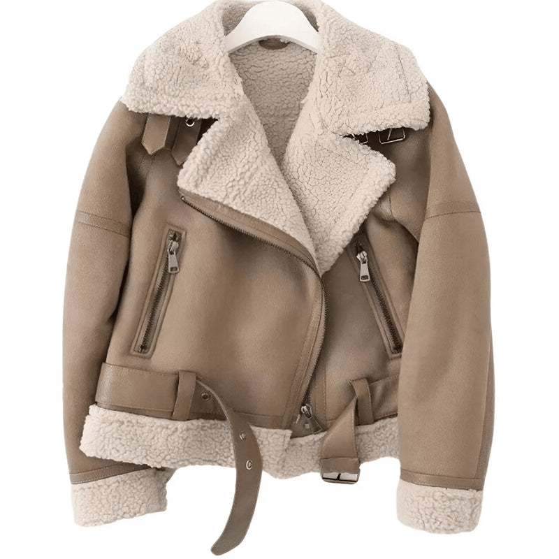 Aviator Jacket for Women - Belted - Image 2