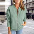 Bomber Jacket for Women - Zip-Up Jacket - Image 1