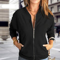 Bomber Jacket for Women - Zip-Up Jacket - Image 6