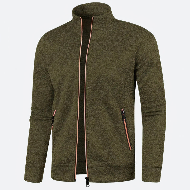 Full-Zip Jacket for Men - Zip Pockets - Image 4