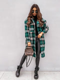 Plaid Oversized Coat for Women - Button Front - Image 1