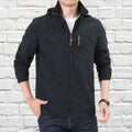 Hooded Casual Jacket for Men - Full Zip - Image 2