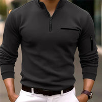 Quarter Zip Sweater for Men - Long Sleeve - Image 4