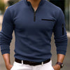 Zip Neck Sweater for Men - Long Sleeve - Image 1