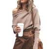 Off the Shoulder Sweater for Women - Long Sleeve - Image 1