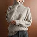 Knit Turtleneck Sweater for Women - Long Sleeve - Image 8