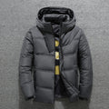 Hooded Puffer Jacket for Men - Zip-Up - Image 2