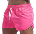 Swim Trunks for Men - Elastic Waist Drawstring Waist - Running Shorts Side Split Hem - Image 3