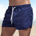 Swim Trunks for Men - Elastic Waist Drawstring Waist - Running Shorts Side Split Hem - Image 5