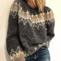 Pullover Sweater for Women - Fair Isle - Image 1