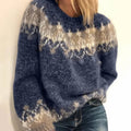 Pullover Sweater for Women - Fair Isle - Image 2