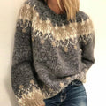 Pullover Sweater for Women - Fair Isle - Image 3