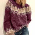 Pullover Sweater for Women - Fair Isle - Image 4