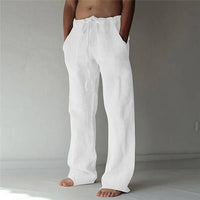 Loose Fit Drawstring Pants for Men - Wide Leg Casual - Image 1