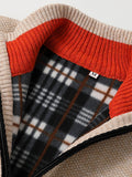 Zip Up Sweater for Men - Stand Collar - Image 2
