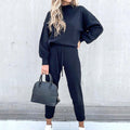 Lounge Sweater Set for Women - Drawstring Waist - Image 2