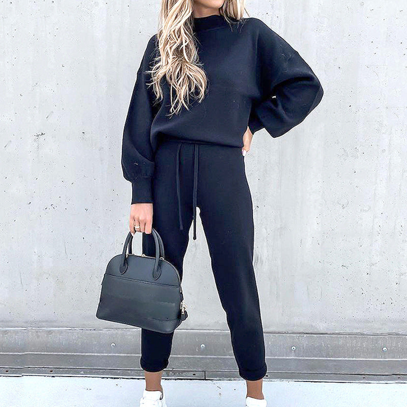 Lounge Sweater Set for Women - Drawstring Waist - Image 2