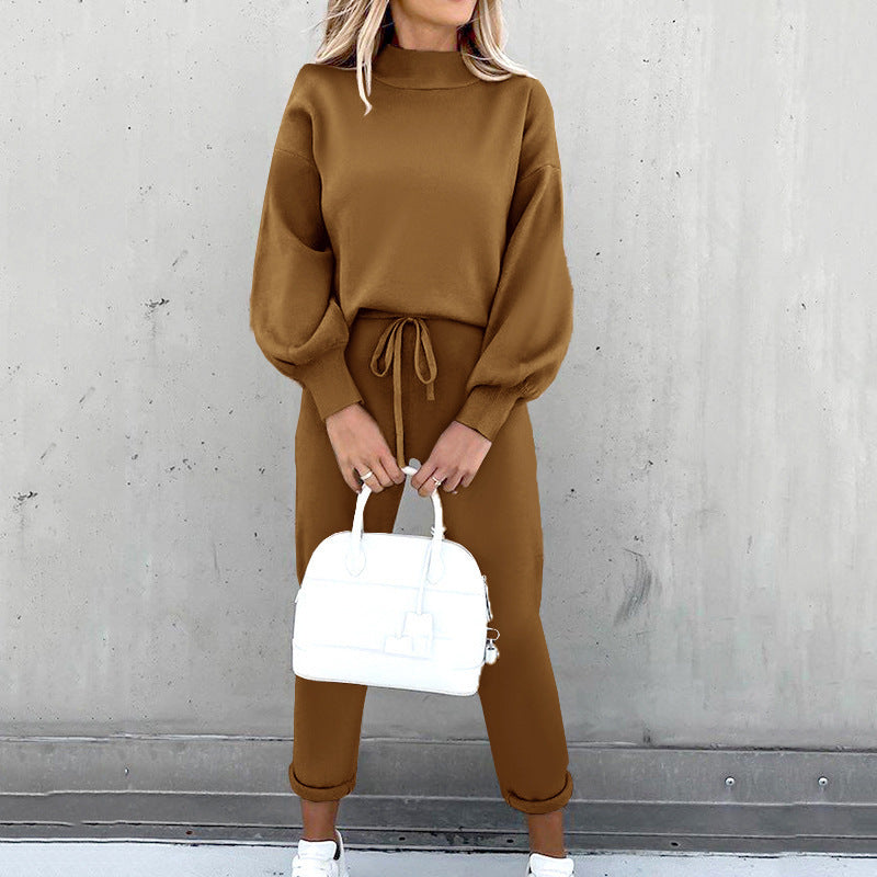 Lounge Sweater Set for Women - Drawstring Waist - Image 4